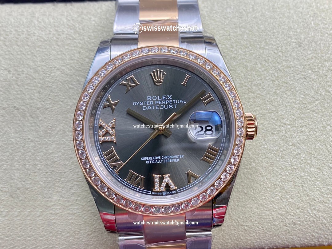 Rolex Datejust M126281RBR-0012 EW Factory Diamond-set Bezel Rolex Datejust M126281RBR-0012 EW Factory Diamond-set Bezel
