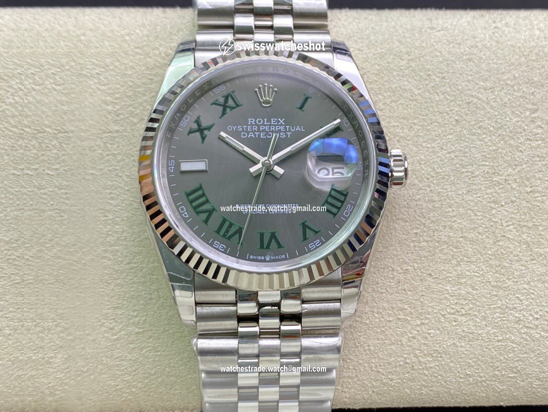 Rolex Datejust M126234-0045 36MM EW Factory Grey Dial Rolex Datejust M126234-0045 36MM EW Factory Grey Dial