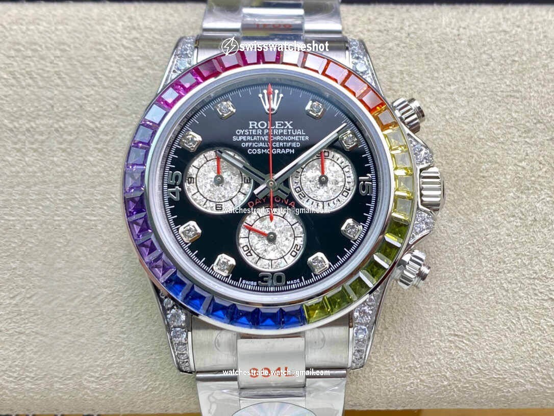 Rolex Daytona Cosmograph 116599 RBOW JH Factory Diamond-set Dial Rolex Daytona Cosmograph 116599 RBOW JH Factory Diamond-set Dial