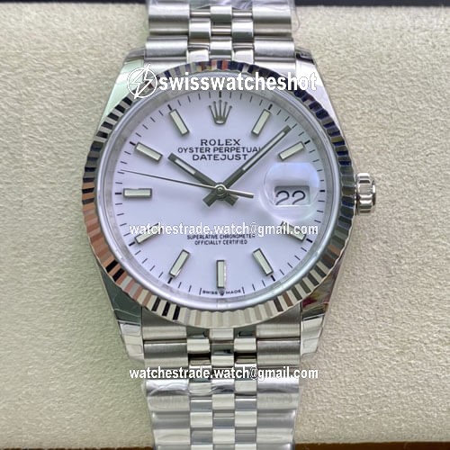 Rolex Datejust 36MM EW Factory Stainless Steel White Dial Rolex Datejust 36MM EW Factory Stainless Steel White Dial