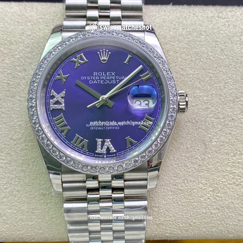 Rolex Datejust M126284RBR-0013 EW Factory Diamond-set Bezel Rolex Datejust M126284RBR-0013 EW Factory Diamond-set Bezel