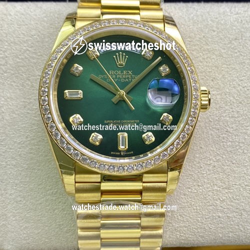 Rolex Day Date M128348RBR-0035 EW Factory Yellow Gold Rolex Day Date M128348RBR-0035 EW Factory Yellow Gold