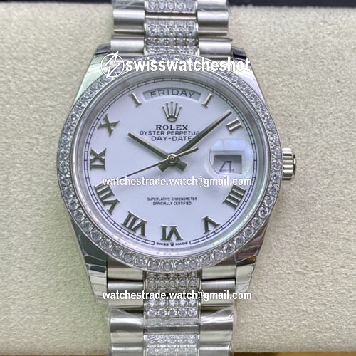 Rolex Day Date M128349RBR-0026 EW Factory Diamond-Set Bezel Rolex Day Date M128349RBR-0026 EW Factory Diamond-Set Bezel