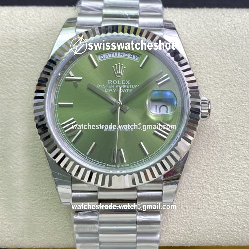 Rolex Day Date M228239-0033 EW Factory Olive Green Dial Rolex Day Date M228239-0033 EW Factory Olive Green Dial