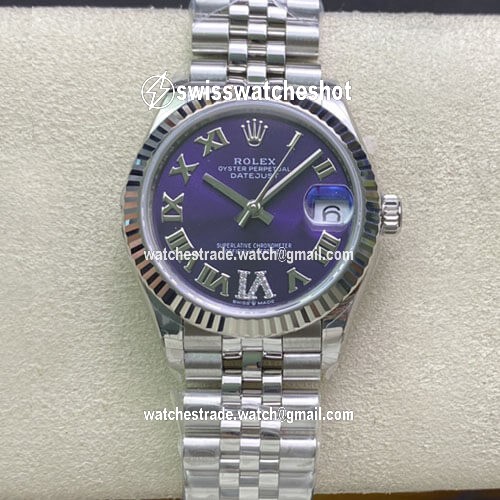 Rolex Datejust M178274-0088 31MM EW Factory Purple Dial Rolex Datejust M178274-0088 31MM EW Factory Purple Dial
