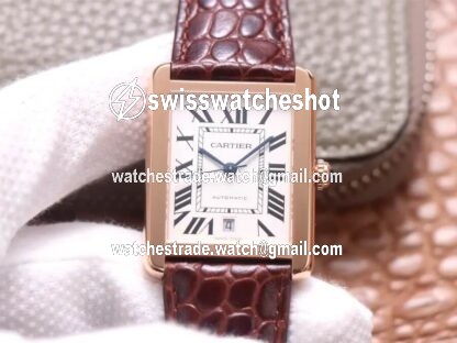 Cartier Tank W5200026 V9 Factory Rose Gold White Dial Cartier Tank W5200026 V9 Factory Rose Gold White Dial