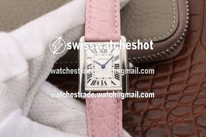 Cartier Tank Ladies Stainless Steel White Dial Cartier Tank Ladies Stainless Steel White Dial