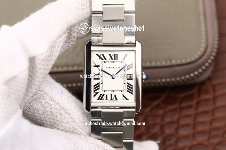 Cartier Tank W5200013 K11 Factory White Dial Cartier Tank W5200013 K11 Factory White Dial
