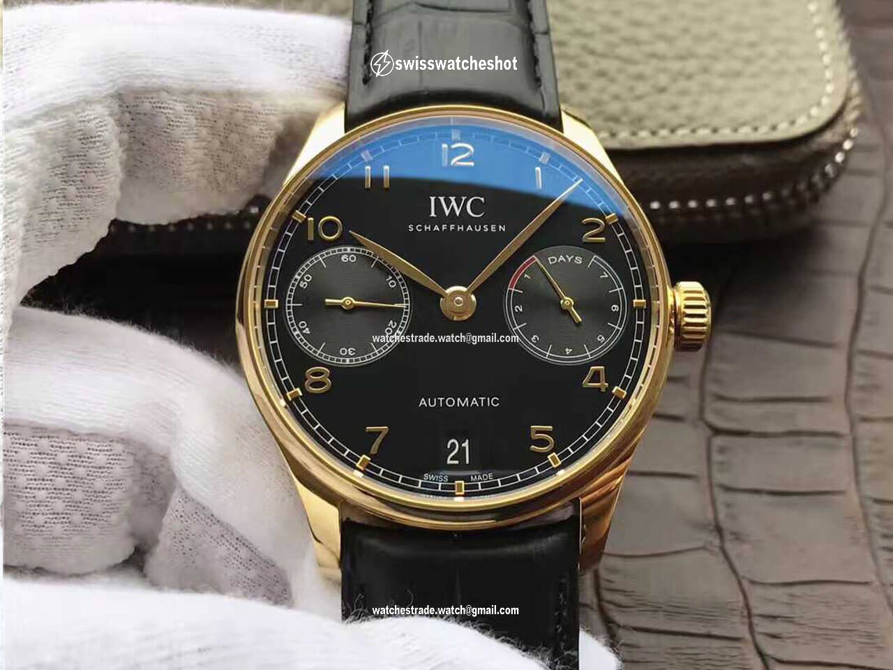 IWC Portugieser IW500101 ZF Factory Black Dial IWC Portugieser IW500101 ZF Factory Black Dial