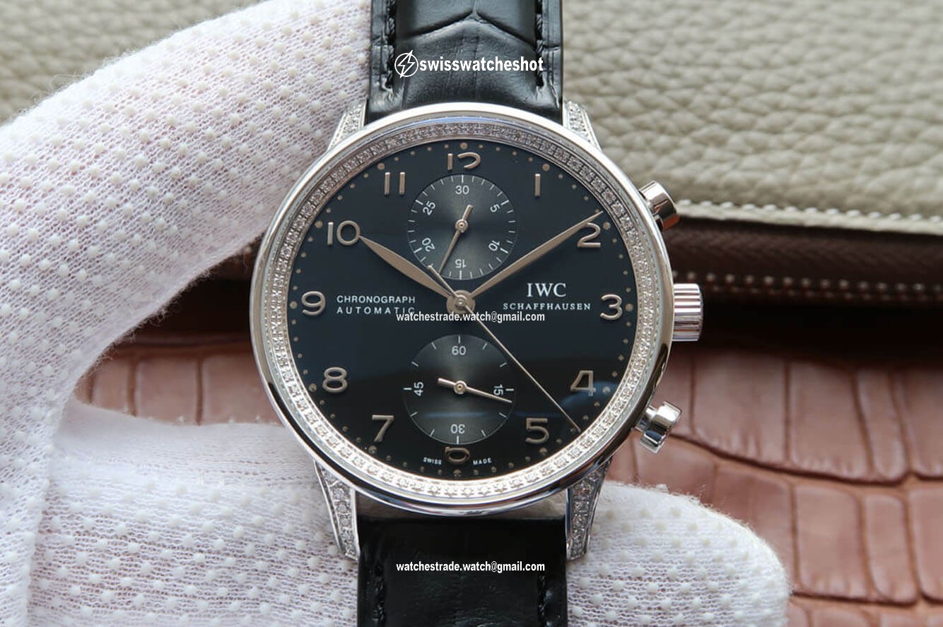 IWC Portugieser IW371440 ZF Factory V2 Diamond Bezel IWC Portugieser IW371440 ZF Factory V2 Diamond Bezel