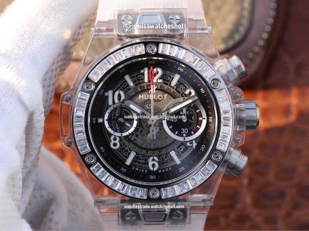 Hublot Big Bang 411.JX.4802.RT Diamond Bezel Hollow Dial Hublot Big Bang 411.JX.4802.RT Diamond Bezel Hollow Dial