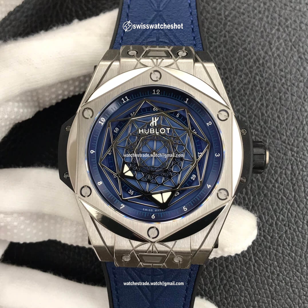 Hublot Big Bang 415.NX.7179.VR.MXM18 WWF Factory Titanium Blue Dial Hublot Big Bang 415.NX.7179.VR.MXM18 WWF Factory Titanium Blue Dial