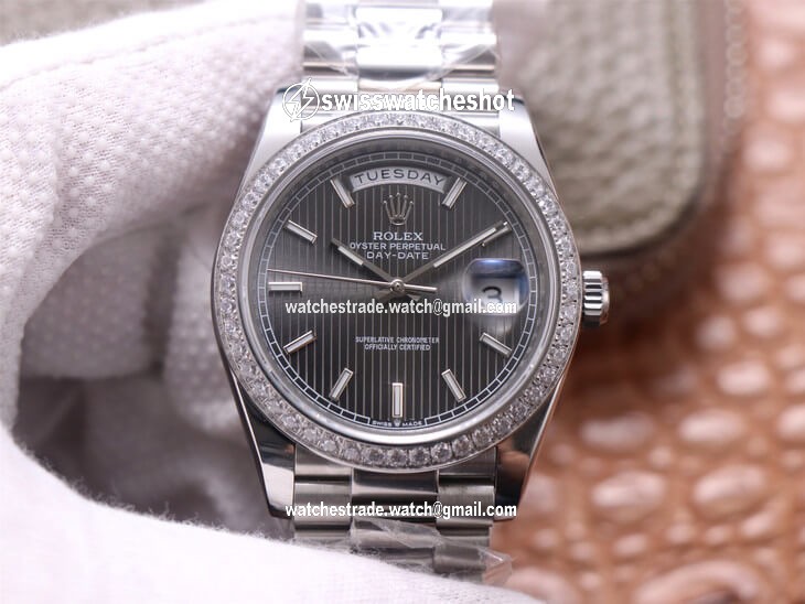 Rolex Day-Date M228349RBR-0008 EW Factory White Gold Grey Dial Rolex Day-Date M228349RBR-0008 EW Factory White Gold Grey Dial