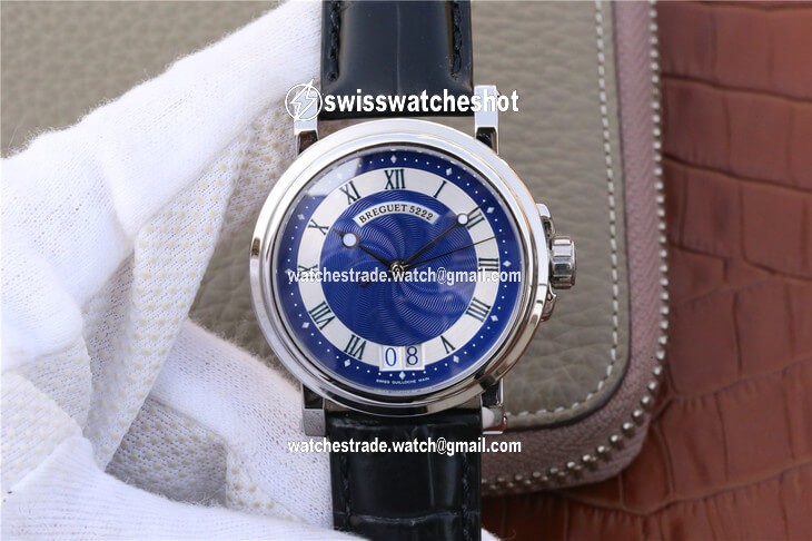 Breguet Marine 5817 Blue Dial Cowhide Strap Breguet Marine 5817 Blue Dial Cowhide Strap