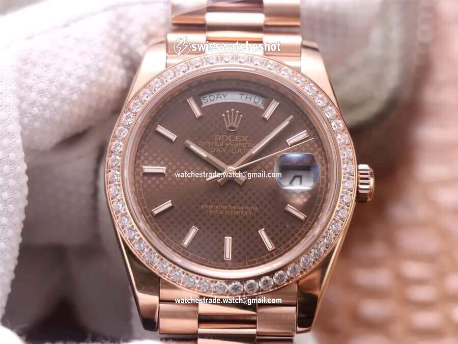 Rolex Day-Date M228345RBR-0005 EW Factory Chocolate Color Dial Rolex Day-Date M228345RBR-0005 EW Factory Chocolate Color Dial
