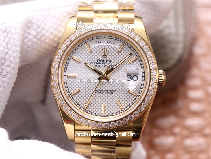 Rolex Day-Date M228348RBR-0005 EW Factory Silver Dial Rolex Day-Date M228348RBR-0005 EW Factory Silver Dial