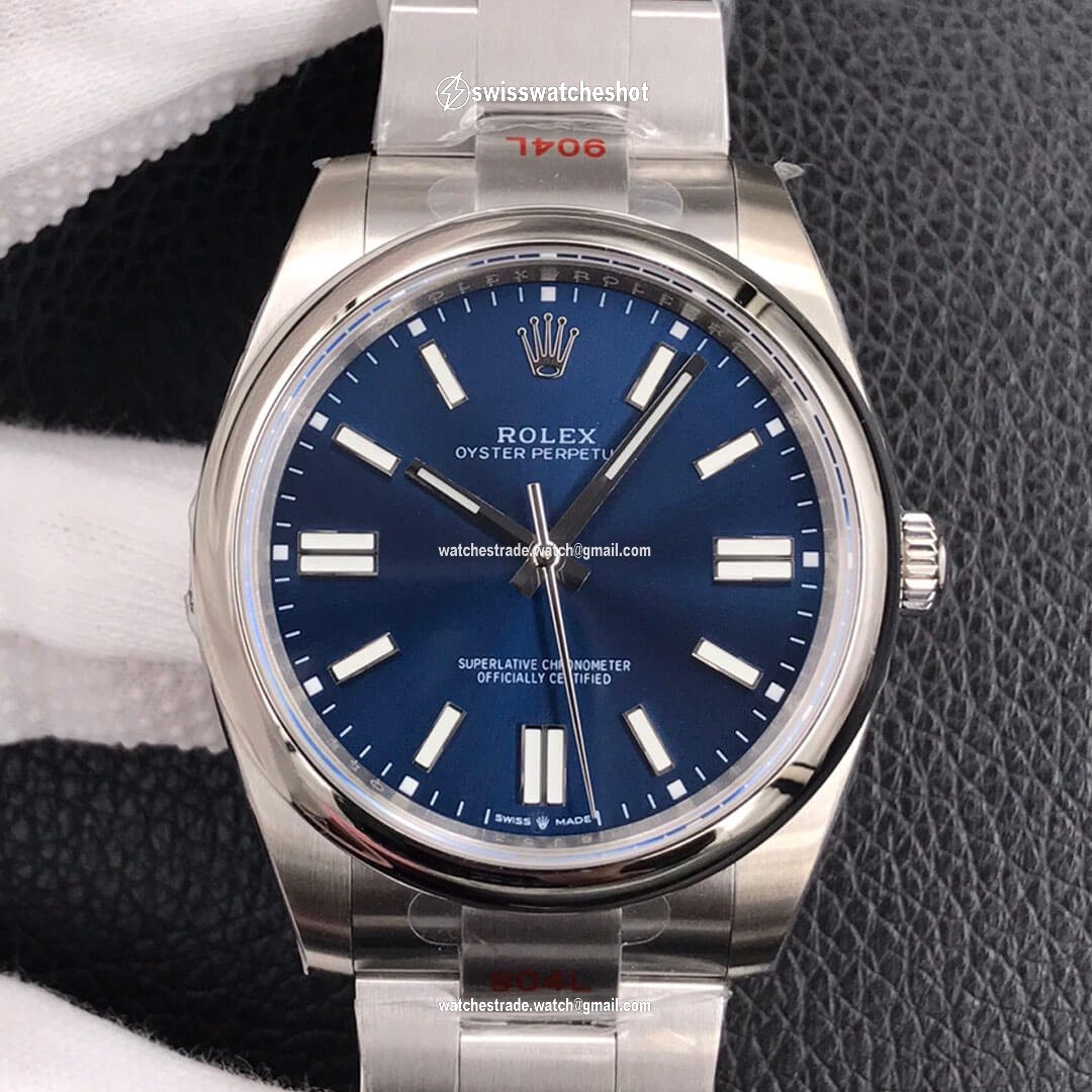 Rolex Oyster Perpetual M124300-0003 41MM EW Factory Blue Dial Rolex Oyster Perpetual M124300-0003 41MM EW Factory Blue Dial