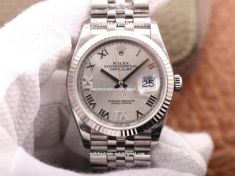 Rolex Datejust M126234-0029 EW Factory Diamond Silver Dial Rolex Datejust M126234-0029 EW Factory Diamond Silver Dial