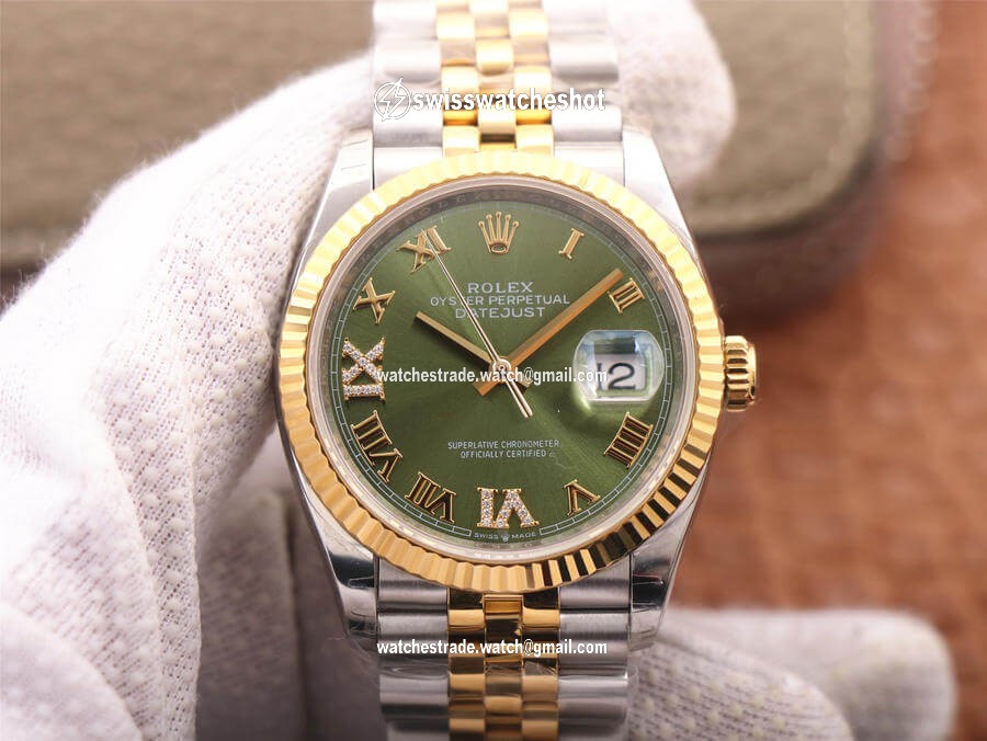 Rolex Datejust M126233-0025 EW Factory Olive Green Dial Rolex Datejust M126233-0025 EW Factory Olive Green Dial