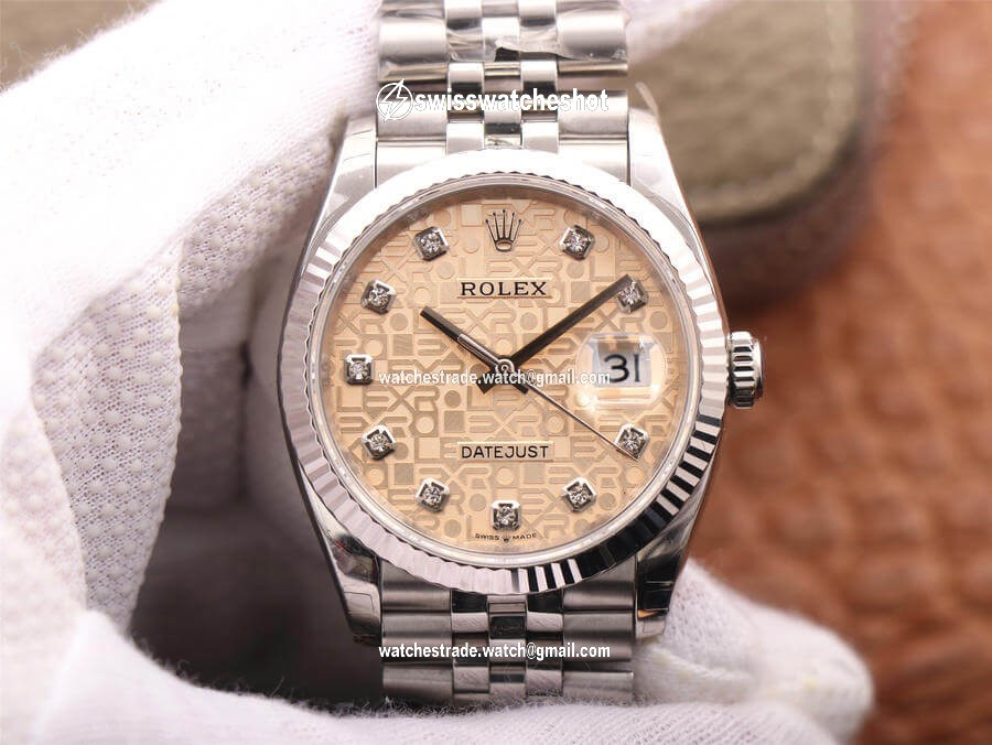 Rolex Datejust M126234-0023 36MM EW Factory Diamond-Studded Dial Rolex Datejust M126234-0023 36MM EW Factory Diamond-Studded Dial