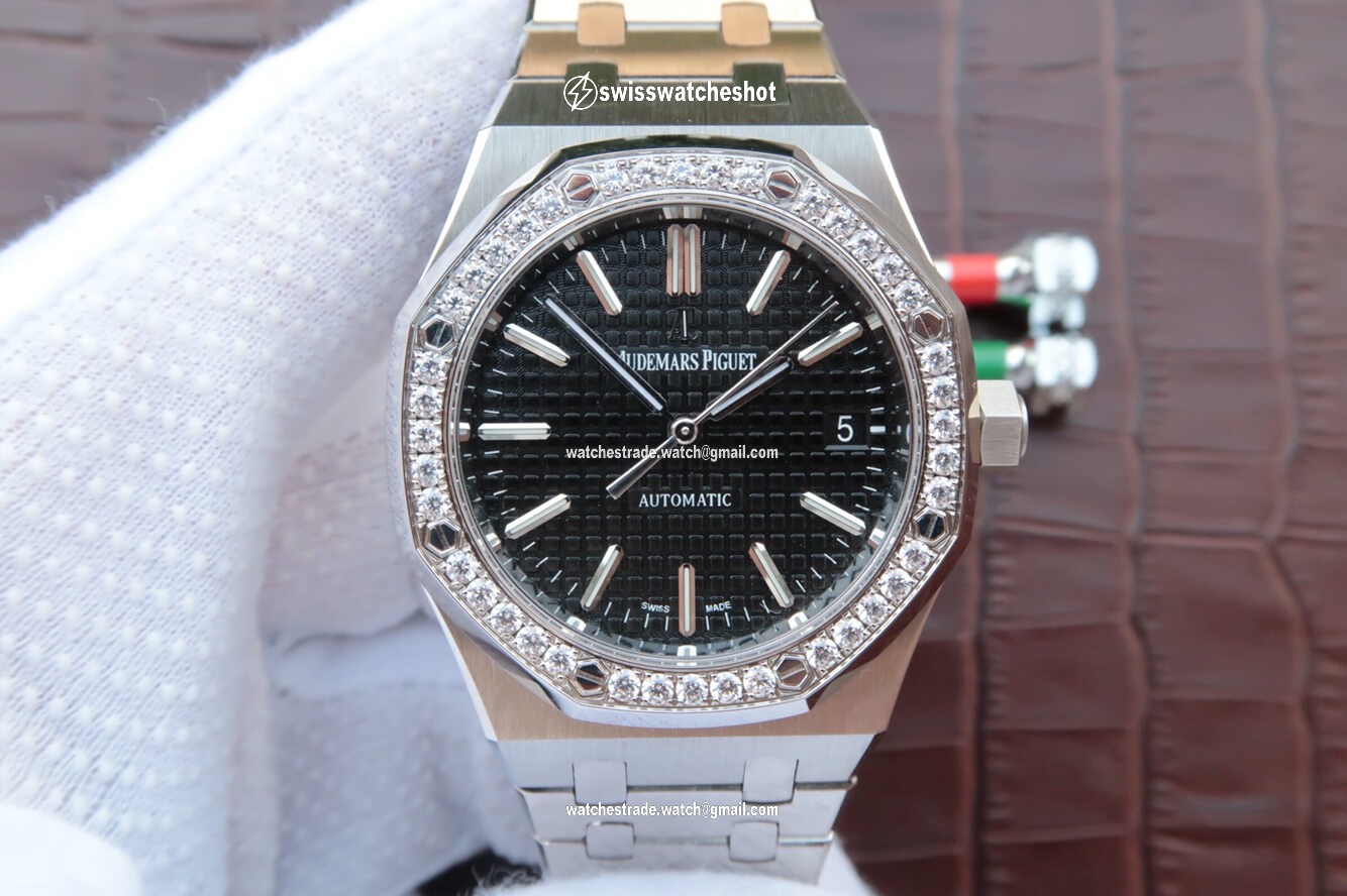 Audemars Piguet Royal Oak 15400/15450 Couple Watch JF Factory Black Dial Audemars Piguet Royal Oak 15400/15450 Couple Watch JF Factory Black Dial