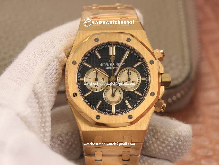 Audemars Piguet Royal Oak Chronograph 26331 OM Factory V2 Yellow Gold Black Dial Audemars Piguet Royal Oak Chronograph 26331 OM Factory V2 Yellow Gold Black Dial