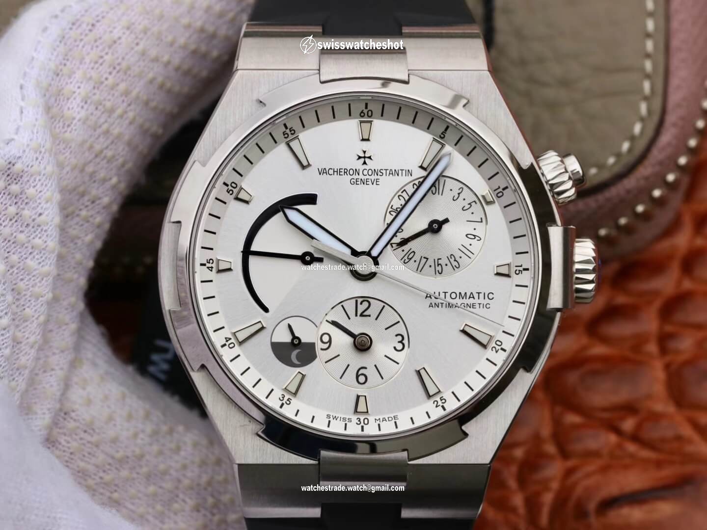 Vacheron Constantin Overseas 47450/B01A-9226 TWA Factory Rubber Strap Vacheron Constantin Overseas 47450/B01A-9226 TWA Factory Rubber Strap