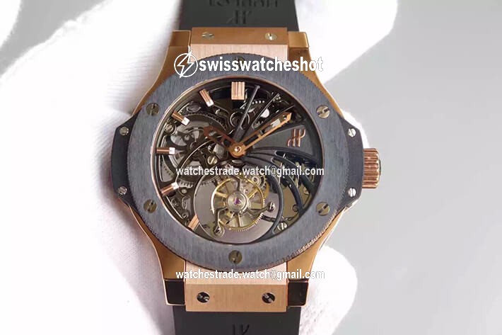 Hublot Big Bang Hollow Tourbillon Skeleton Dial Hublot Big Bang Hollow Tourbillon Skeleton Dial