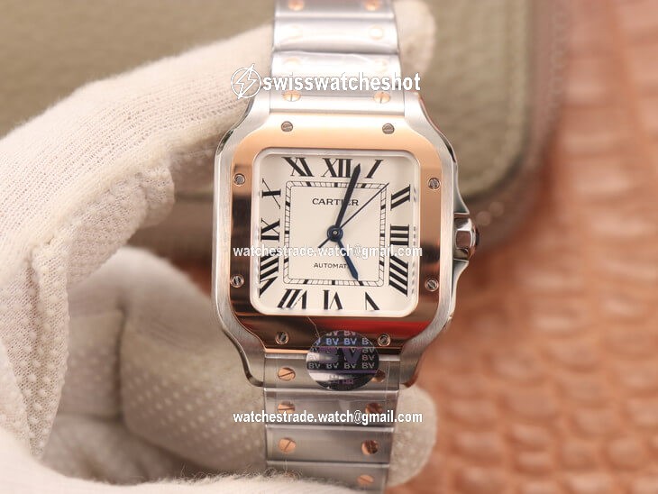 Cartier De Santos W2SA0007 BV Factory White Dial Cartier De Santos W2SA0007 BV Factory White Dial