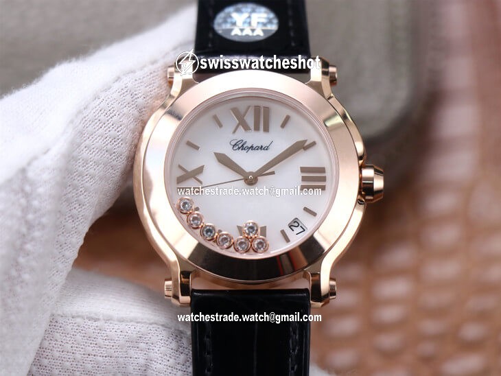 Chopard Happy Sport 278492 YF Factory White Dial Rose Gold Chopard Happy Sport 278492 YF Factory White Dial Rose Gold