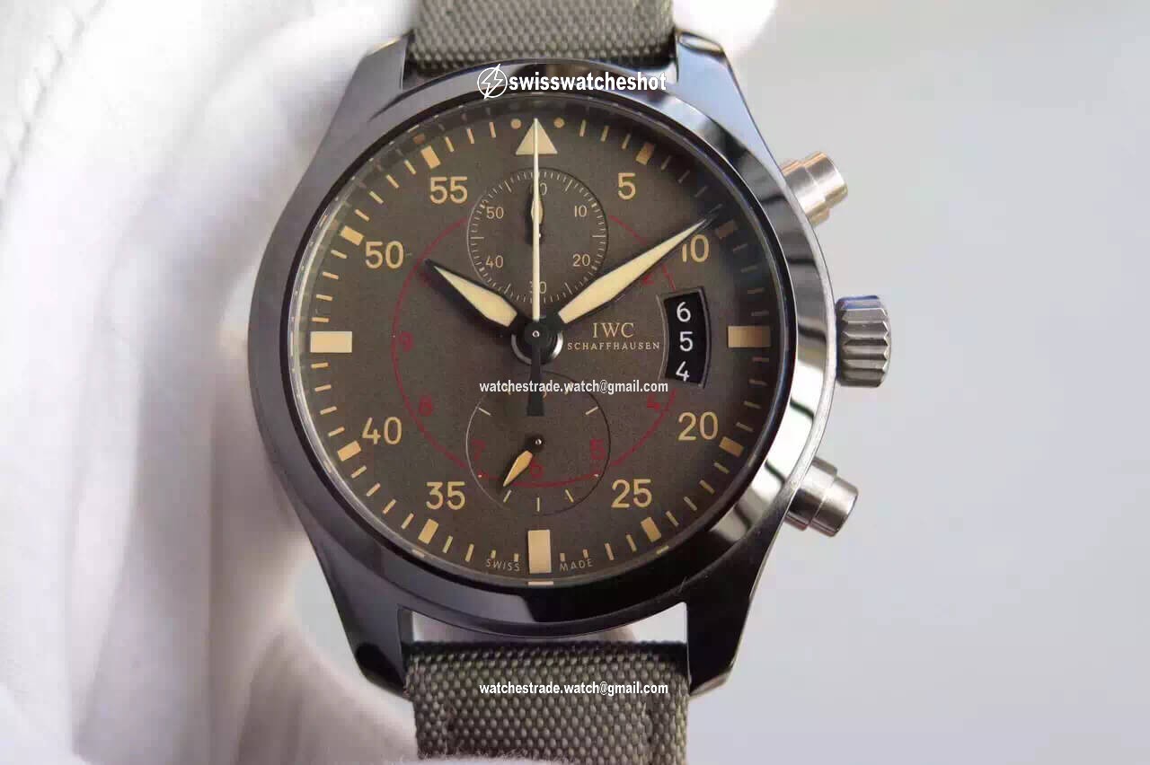 IWC Pilot IW388002 V6 Factory Charcoal Gray Dial IWC Pilot IW388002 V6 Factory Charcoal Gray Dial