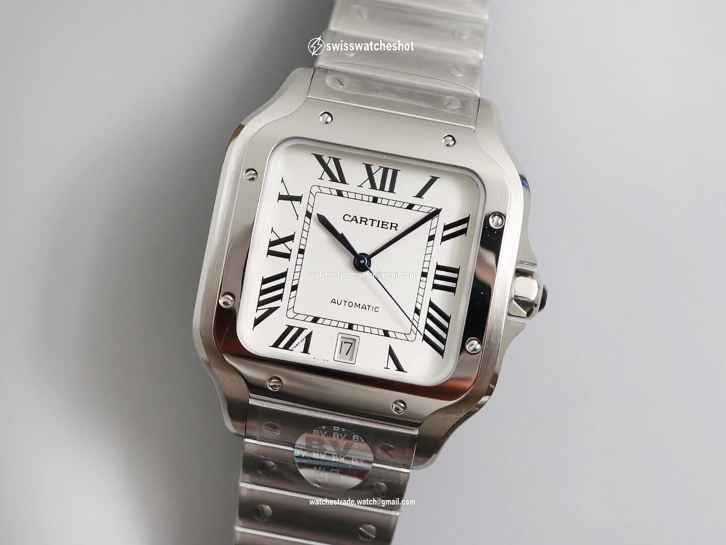 Cartier Santos WSSA0009 BV Factory White Dial Cartier Santos WSSA0009 BV Factory White Dial
