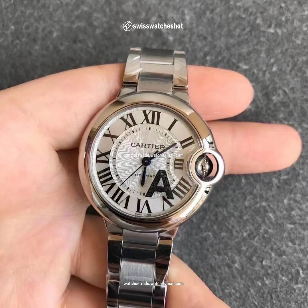 Ballon Bleu De Cartier 33MM W6920071 V6 Factory White Dial Ballon Bleu De Cartier 33MM W6920071 V6 Factory White Dial