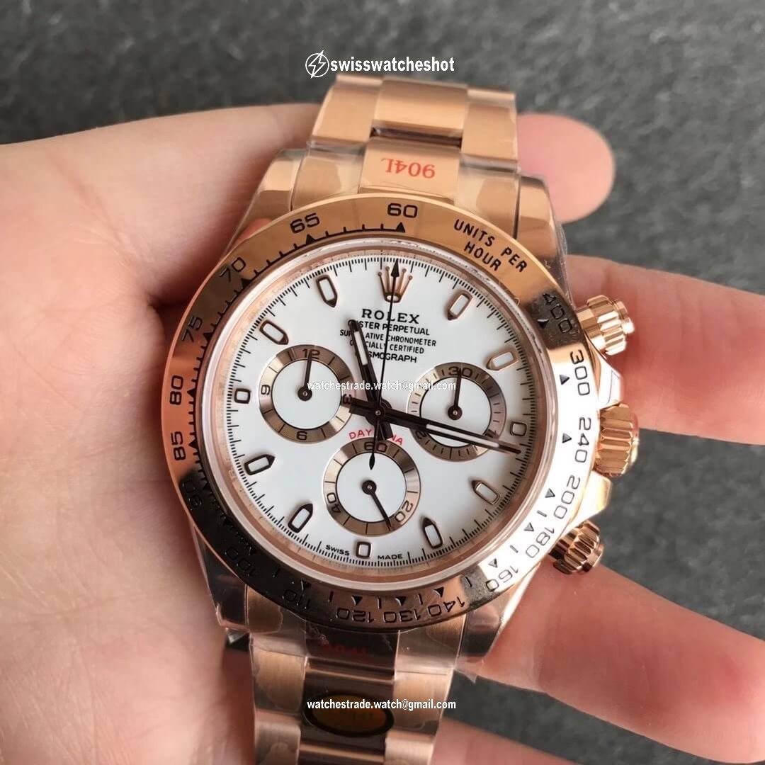 Rolex Daytona m116505-0010 Noob Factory White Dial Rolex Daytona m116505-0010 Noob Factory White Dial