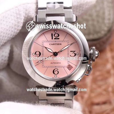 Cartier Pasha W31075M7 V9 Factory Pink Dial Cartier Pasha W31075M7 V9 Factory Pink Dial