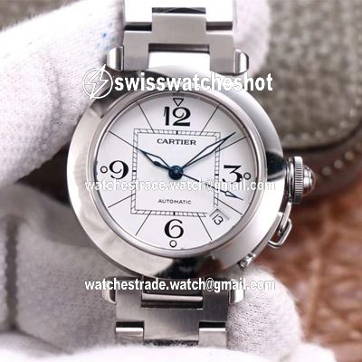Cartier Pasha W31074M7 V9 Factory White Dial Cartier Pasha W31074M7 V9 Factory White Dial