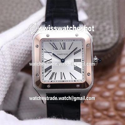 Cartier Santos Dumont W2SA0017 F1 Factory Silver Dial Cartier Santos Dumont W2SA0017 F1 Factory Silver Dial