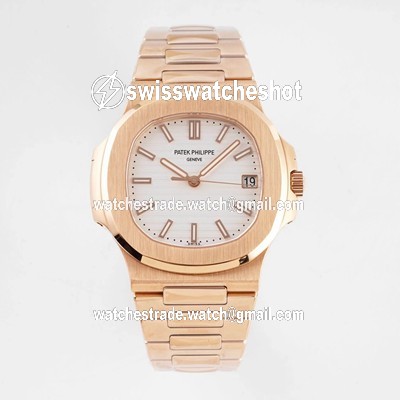 Patek Philippe Nautilus 5711/1R-001 PPF Factory V4 Rose Gold White Dial Patek Philippe Nautilus 5711/1R-001 PPF Factory V4 Rose Gold White Dial