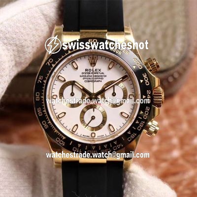 Rolex Daytona M116518LN-0041 Noob Factory White Dial 4130 Movement Rolex Daytona M116518LN-0041 Noob Factory White Dial 4130 Movement