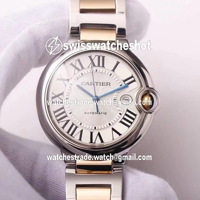 Ballon Bleu de Cartier W69009Z3 Wrap Gold V9 Factory Silver White Dial Ballon Bleu de Cartier W69009Z3 Wrap Gold V9 Factory Silver White Dial