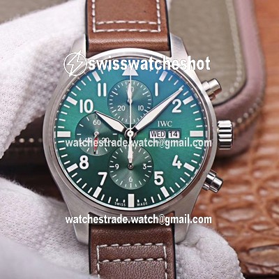 IWC Pilot Chronograph IW377726 ZF Factory Green Dial IWC Pilot Chronograph IW377726 ZF Factory Green Dial