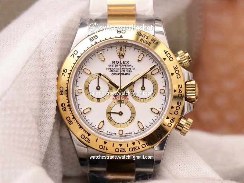 Rolex Daytona Cosmograph m116503-0001 Noob Factory White Dial Rolex Daytona Cosmograph m116503-0001 Noob Factory White Dial