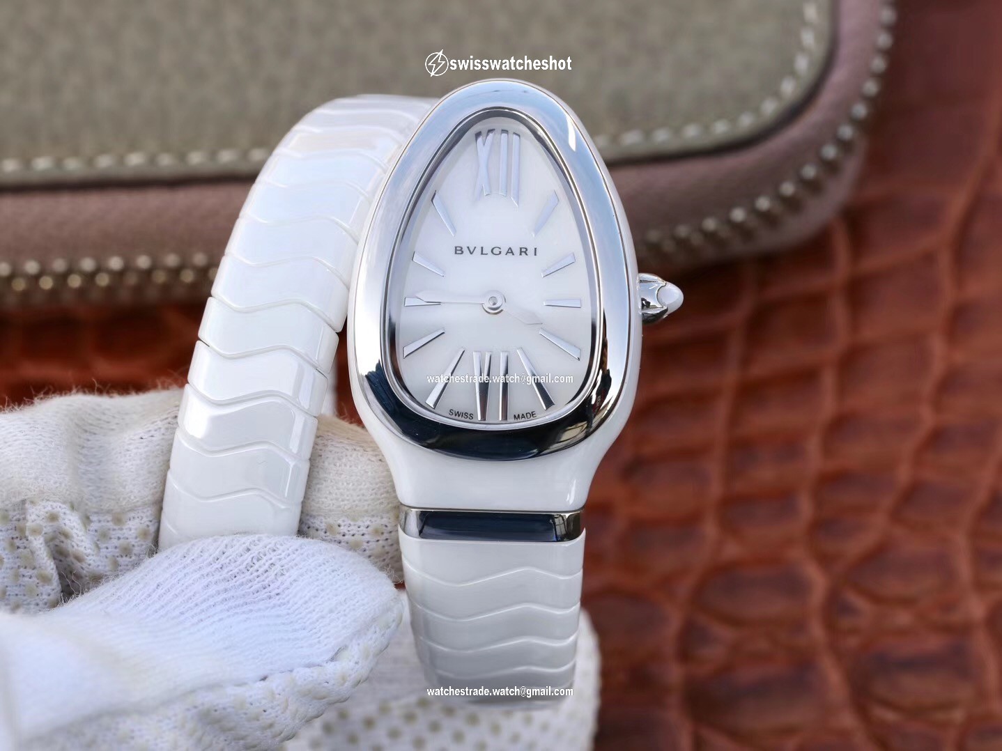 Bvlgari Serpenti Spiga Watch 102613 BV Factory Steel No Diamond Bvlgari Serpenti Spiga Watch 102613 BV Factory Steel No Diamond