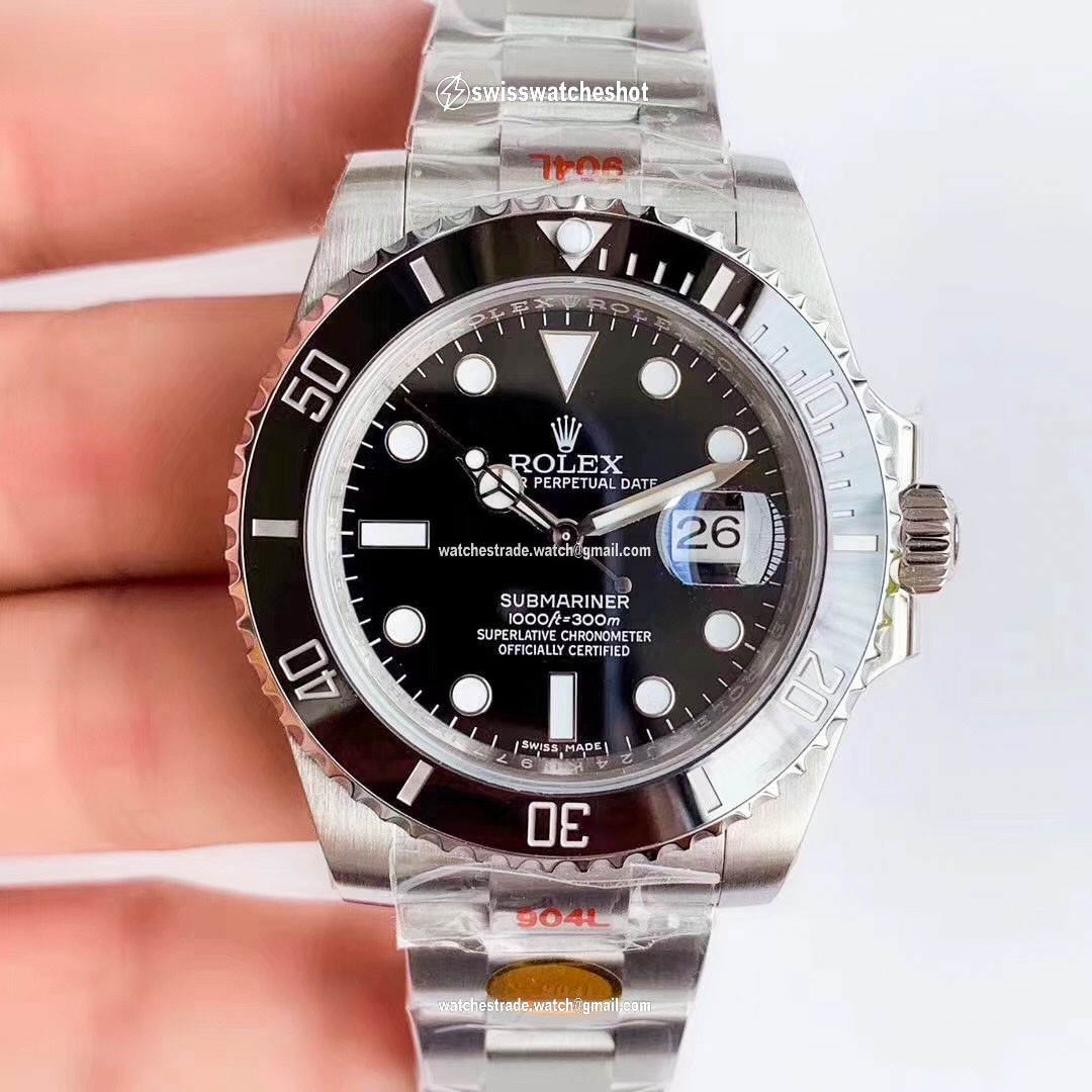 Replica Rolex Submariner Date Oyster 40mm Oystersteel 116610LN Noob Factory V10 Replica Black dial watch Replica Rolex Submariner Date Oyster 40mm Oystersteel 116610LN Noob Factory V10 Replica Black dial watch
