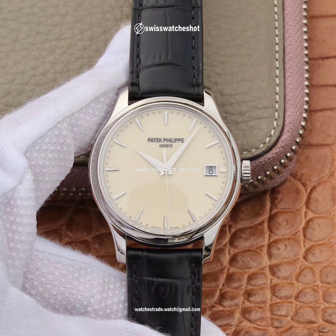 ZF Factory Patek Philippe Calatrava Automatic Date White Dial Watch 5227 Flip Back Version ZF Factory Patek Philippe Calatrava Automatic Date White Dial Watch 5227 Flip Back Version