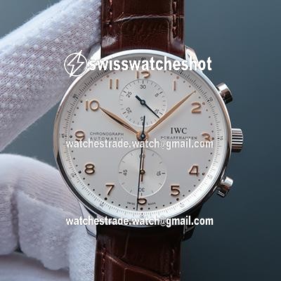 IWC Portugieser Chronograph IW371445 ZF Factory White Dial IWC Portugieser Chronograph IW371445 ZF Factory White Dial