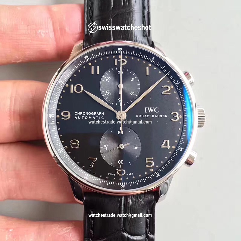 IWC Portugieser Chronograph IW371447 ZF Factory Black Dial IWC Portugieser Chronograph IW371447 ZF Factory Black Dial