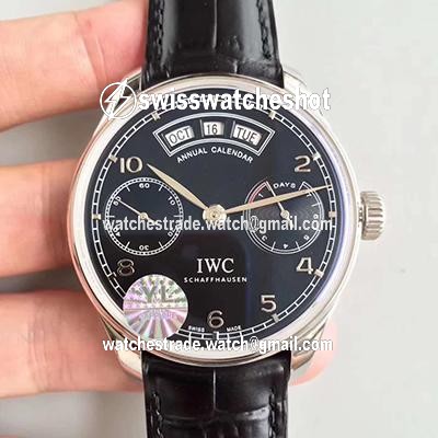IWC Portugieser Annual Calendar IW503502 YL Factory Black Dial IWC Portugieser Annual Calendar IW503502 YL Factory Black Dial