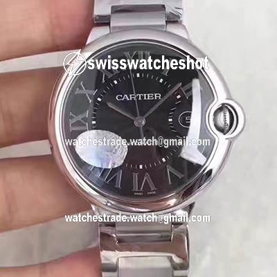 Cartier Ballon Bleu 42MM W6920042 V6 Factory Black Dial Cartier Ballon Bleu 42MM W6920042 V6 Factory Black Dial