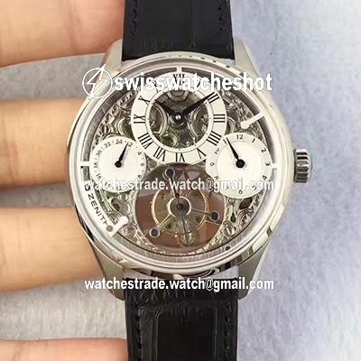Zenith EP Calender Skeleton Tourbillon SS/LE White and Skeleton Dial Zenith EP Calender Skeleton Tourbillon SS/LE White and Skeleton Dial